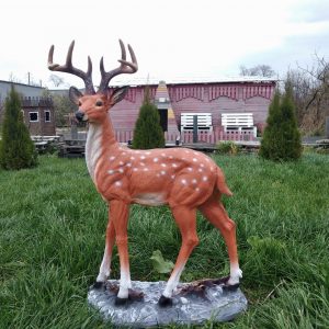 Садовая фигура Олень большой с рогами, 118х100 см.