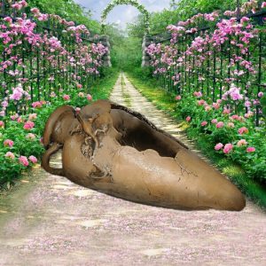 Садовое кашпо Амфора греческая большая 60х30х30 см