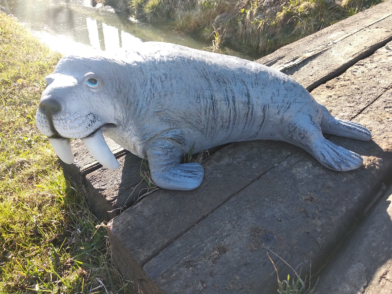 Садовая фигура Морж, 60х22 см. — изображение 2