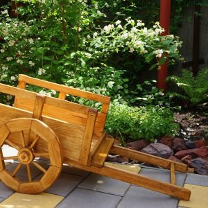 Деревянная телега №3  90х39х49 см