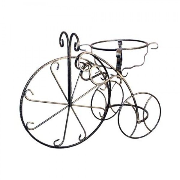Кованая подставка для цветов велосипед, 35х82х97 см.