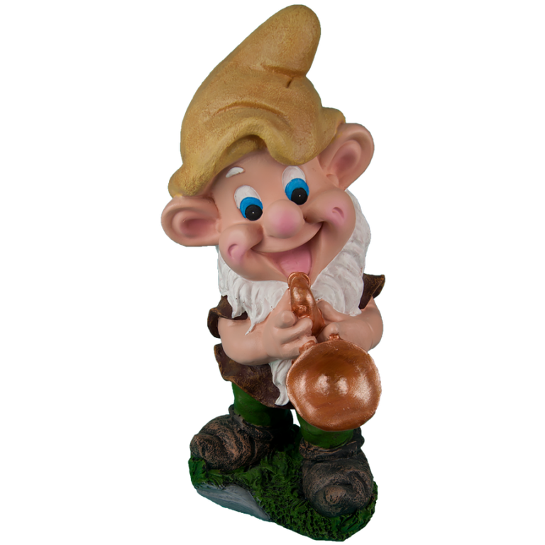 Садовая фигура Гном с саксофоном 22х42 см.