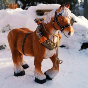 Садовая фигура Лошадь тяжеловоз, 98 см.