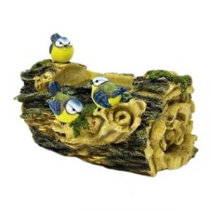 Кашпо Три птички на бревне