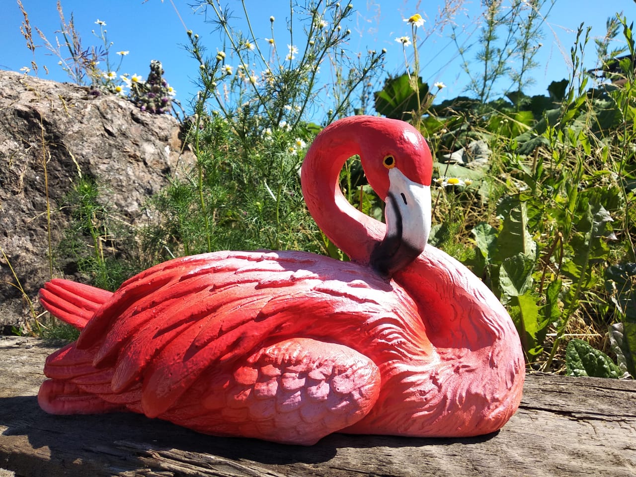 Садовая фигура Фламинго, - 19 х 3 0 см. — изображение 5