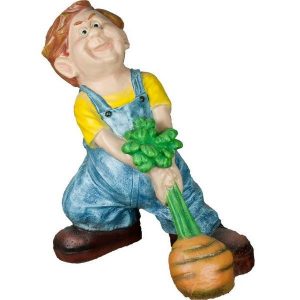 Садовая фигура Мальчик с морковью 65х60 см.