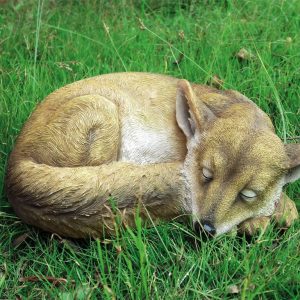 Садовая фигура Лисица спящая, 32х13 см.