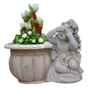 Античное Кашпо Ангел игривый 23х26 см
