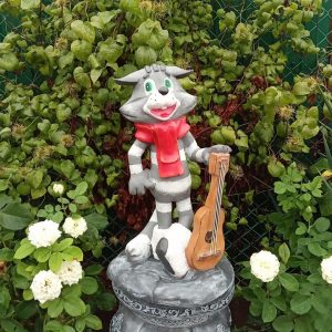 Скульптура кот с гитарой 53х30 см