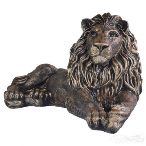 Античная скульптура Льва лежачий бронза, 34х63 см.