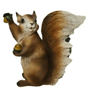 Садовая фигура Белка с желудями, 28х27 см