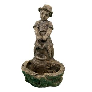 Фонтан для сада и интерьера Мальчик с кувшином, 78х44 см.