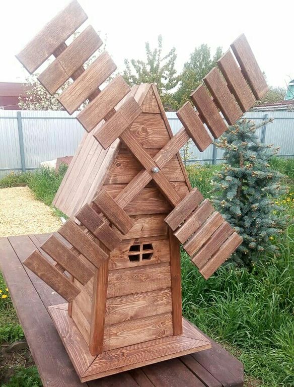 Мельница из дерева, 110 см.