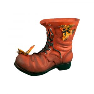 Кашпо Ботинок с бабочками