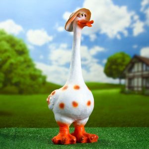 Садовая фигура Гусь мультяшный большой 78 см