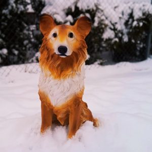 Садовая фигура Колли большая, 58х42 см.