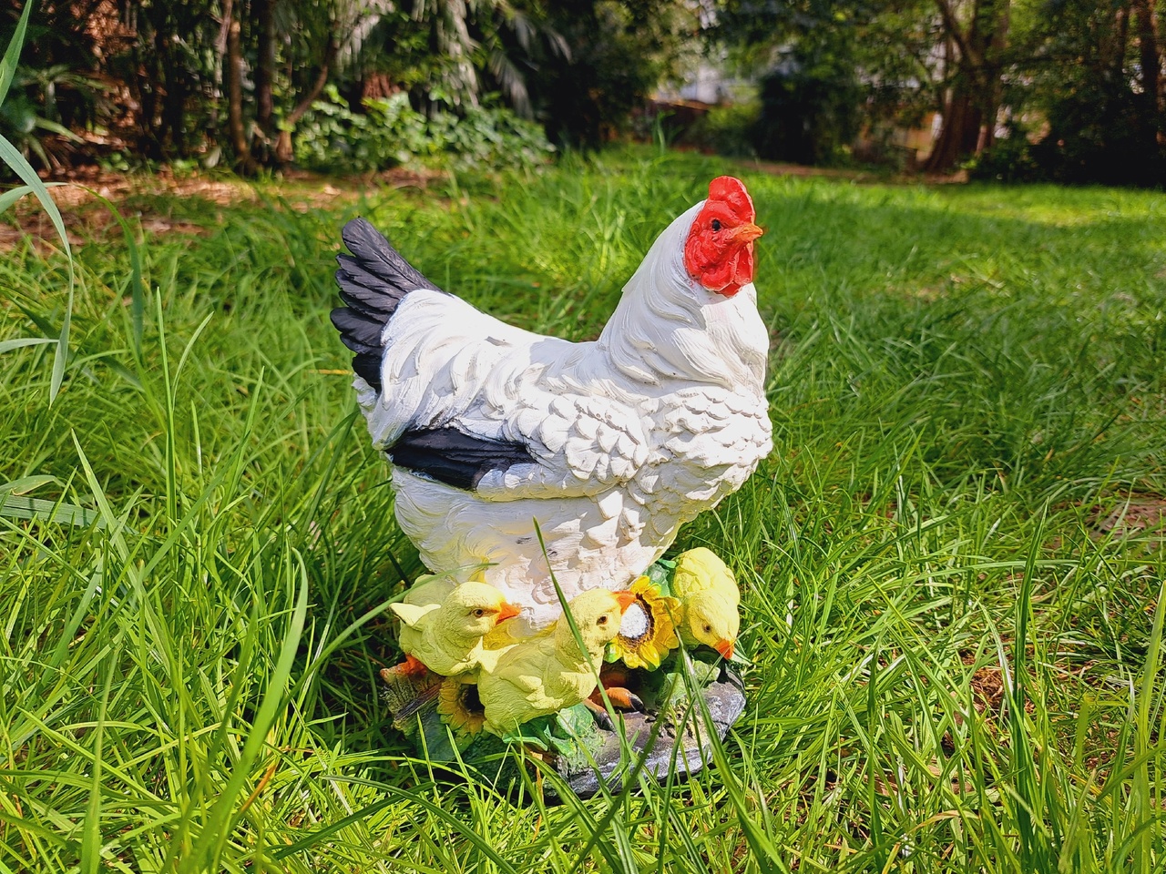 Курочка с цыплятами 20х30 см — изображение 3