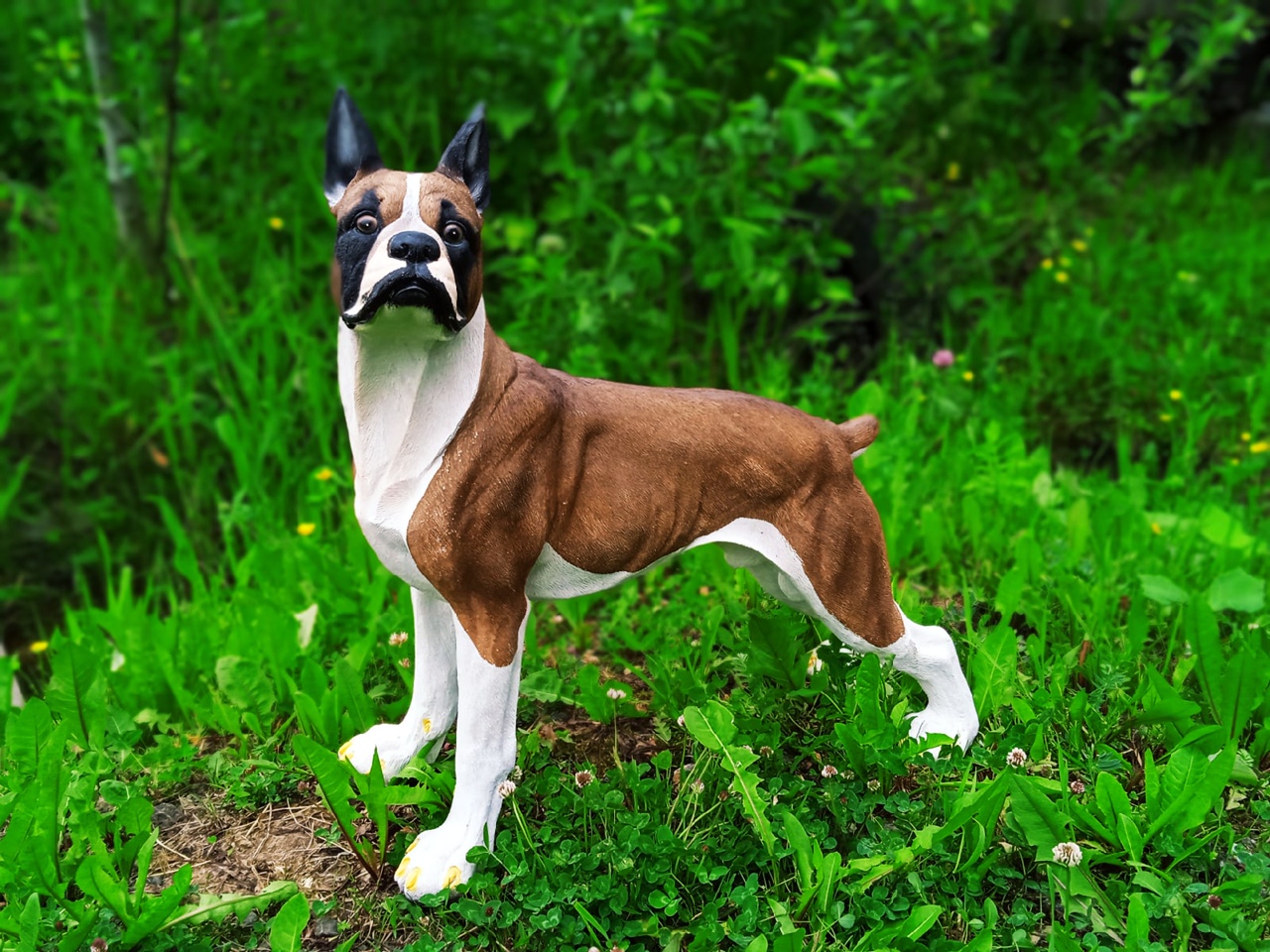 Садовая фигура Собака боксёр 55х49 см — изображение 2