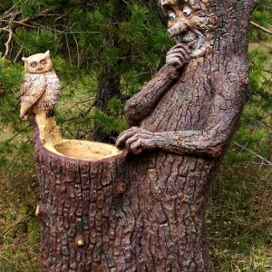 Пень с совой (цветник два кашпо) 155 х 100 х 70 см