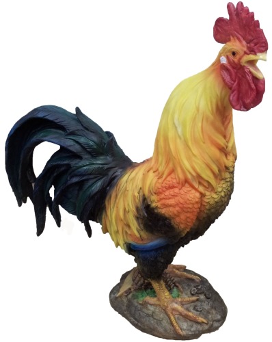 Садовая фигура Петух кричащий, 46 см.