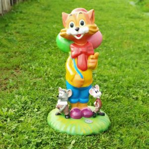Садовая фигура Кот с мышками 60х94 см.