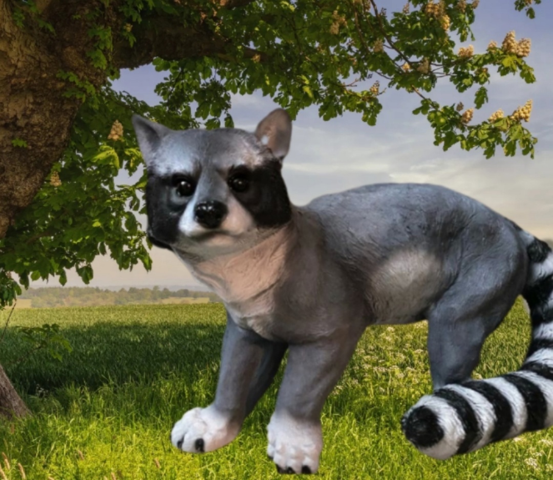 Садовая фигура Енот, 60х20х25 см.