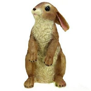 Садовая фигура Заяц пушистый большой, 35х22 см.