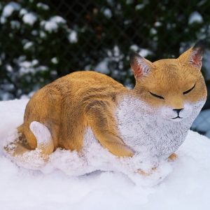 Садовая фигура Кошка спящая, 34х21 см.