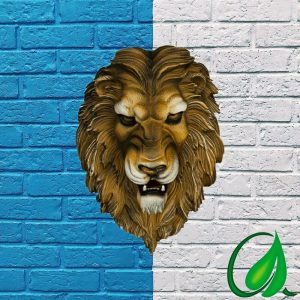 Навесная фигура Голова льва 50х34 см