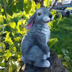 Садовая фигура Заяц большой ушки вниз, 40х22 см.