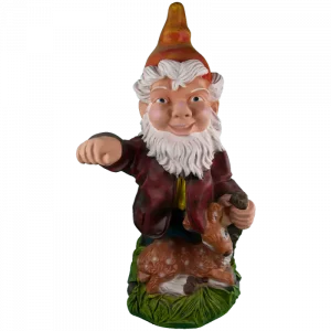 Садовая фигура Гном с оленёнком, 78х44 см.