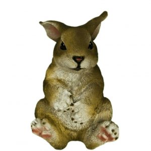 Садовая фигура Заяц объелся  19х14 см
