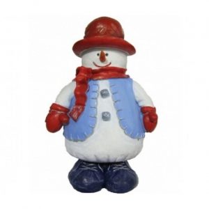 Фигура на новый год Снеговик в шляпе