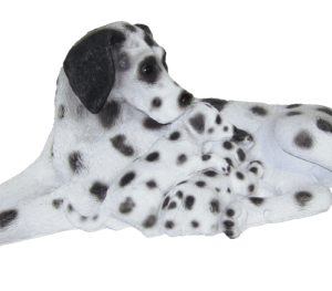 Садовая фигура Собака со щенками, 25 см.