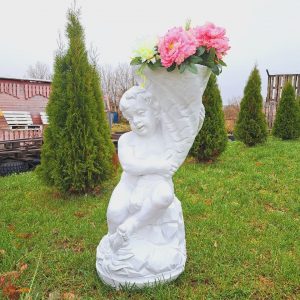 Античная скульптура Мальчик с рогом изобилия, 98х60 см.