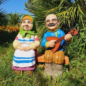 Садовые фигуры Бабушка с дедушкой малые  51х25х45 см