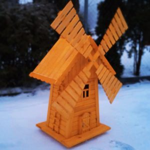 Мельница деревянная 115х55х45 см