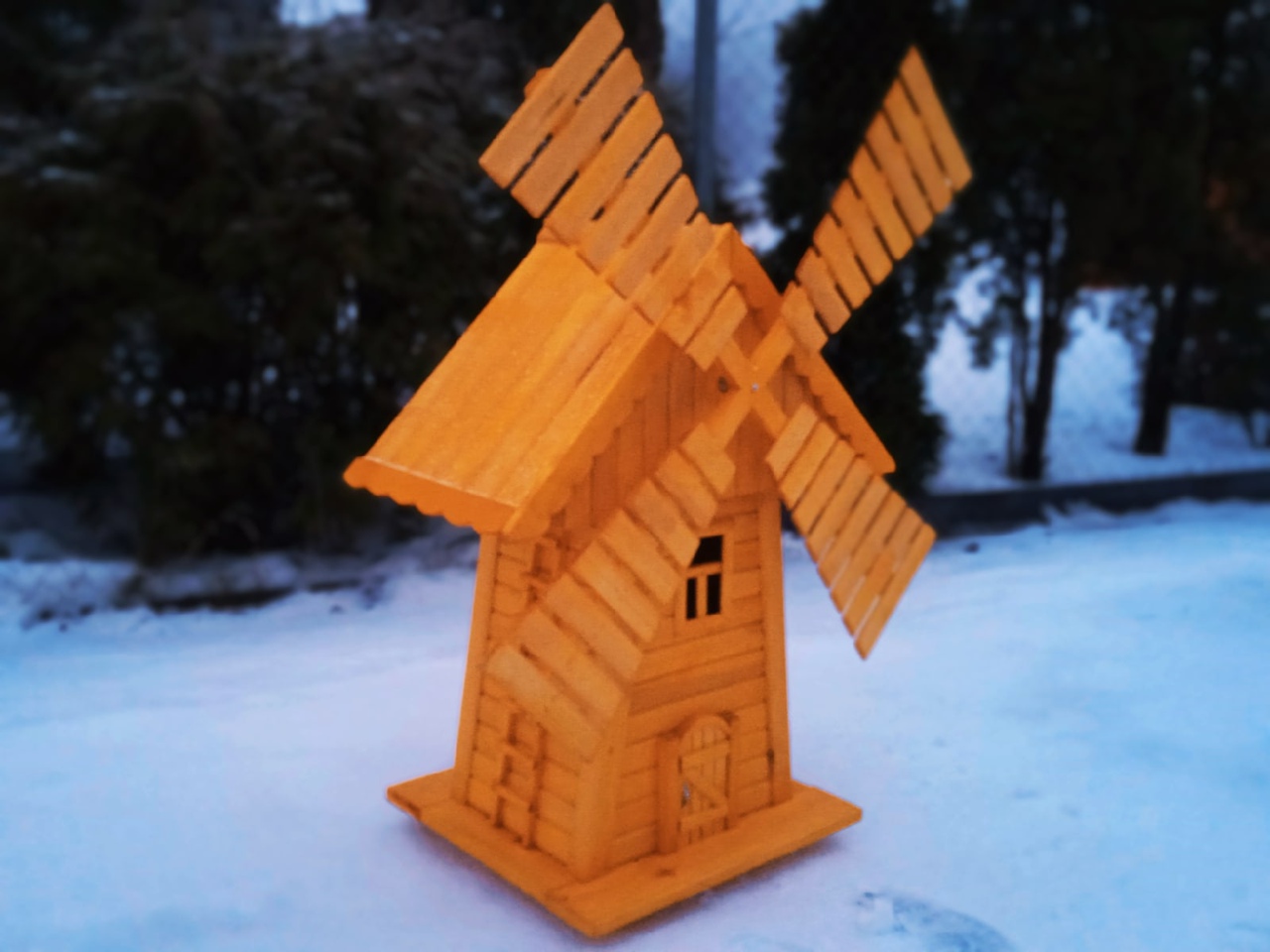 Мельница деревянная 115х55х45 см