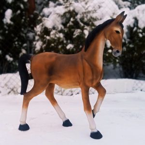 Садовая фигура Жеребенок коричневый, 94х86 см.