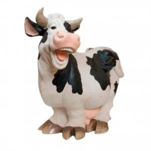 Садовая фигура корова довольная 60х50 см
